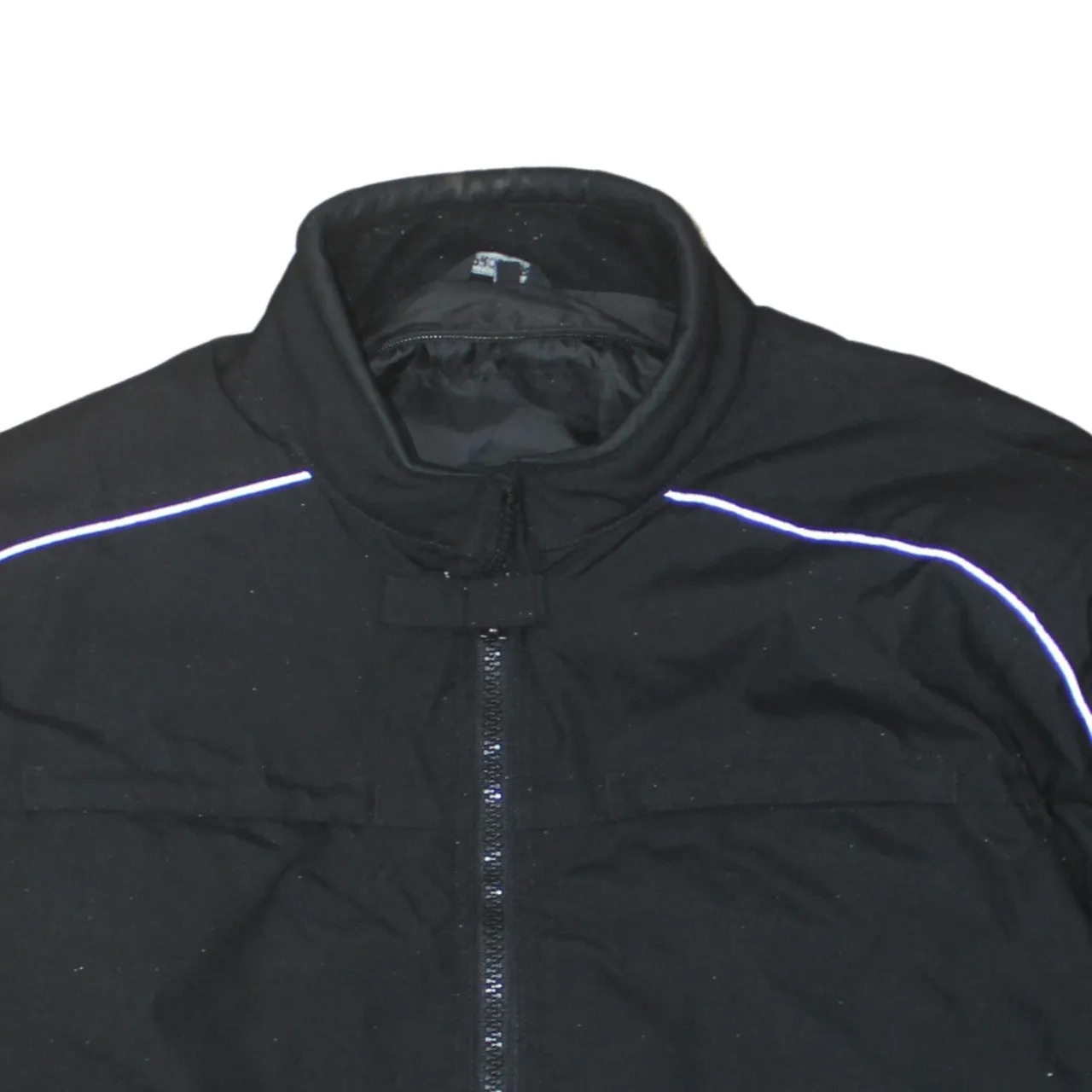 Retro 90's Heavyweight Full Zip Up Windbreaker Medium Black sold by Vintage Club product image thumbnail 3