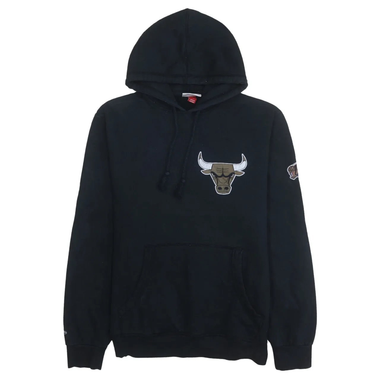 Mitchell & Ness 90's Drawstring Pockets Pullover Hoodie Large Black sold by Vintage Club