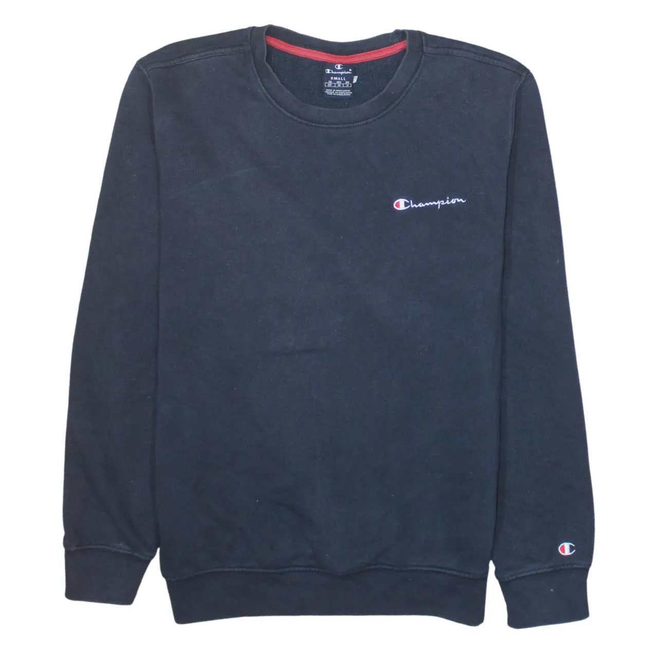 Champion 90's Lightweight Crew Neck Sweatshirt Small Navy Blue sold by Vintage Club
