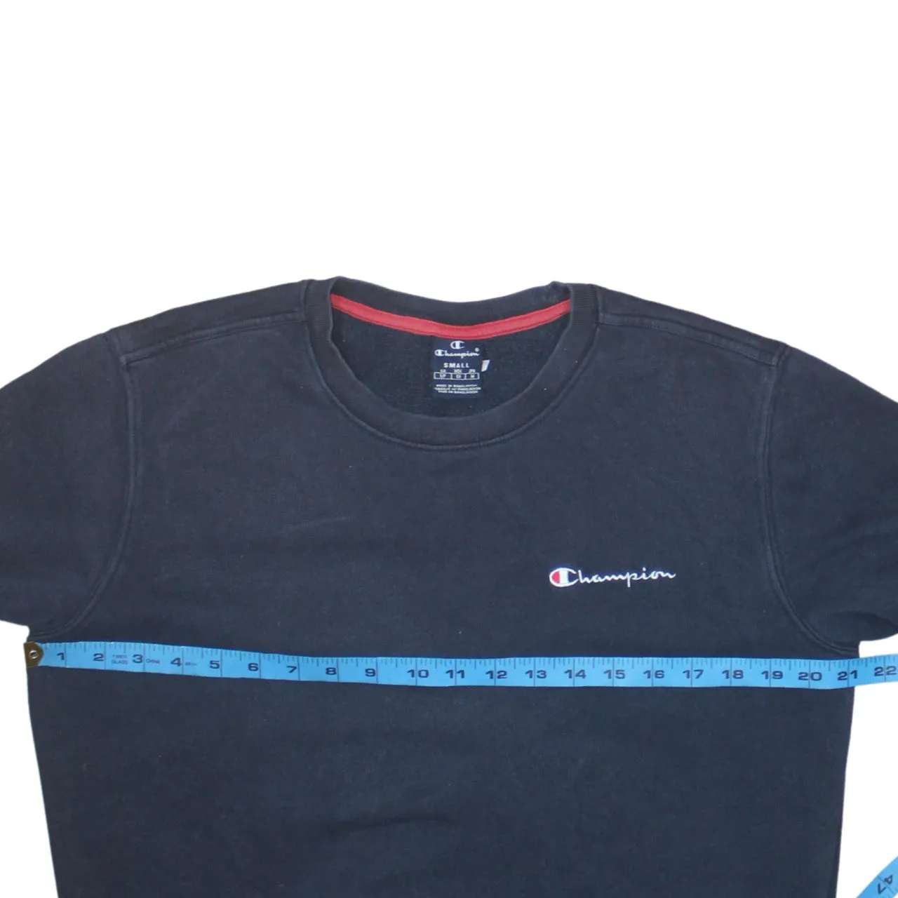 Champion 90's Lightweight Crew Neck Sweatshirt Small Navy Blue sold by Vintage Club product image thumbnail 5