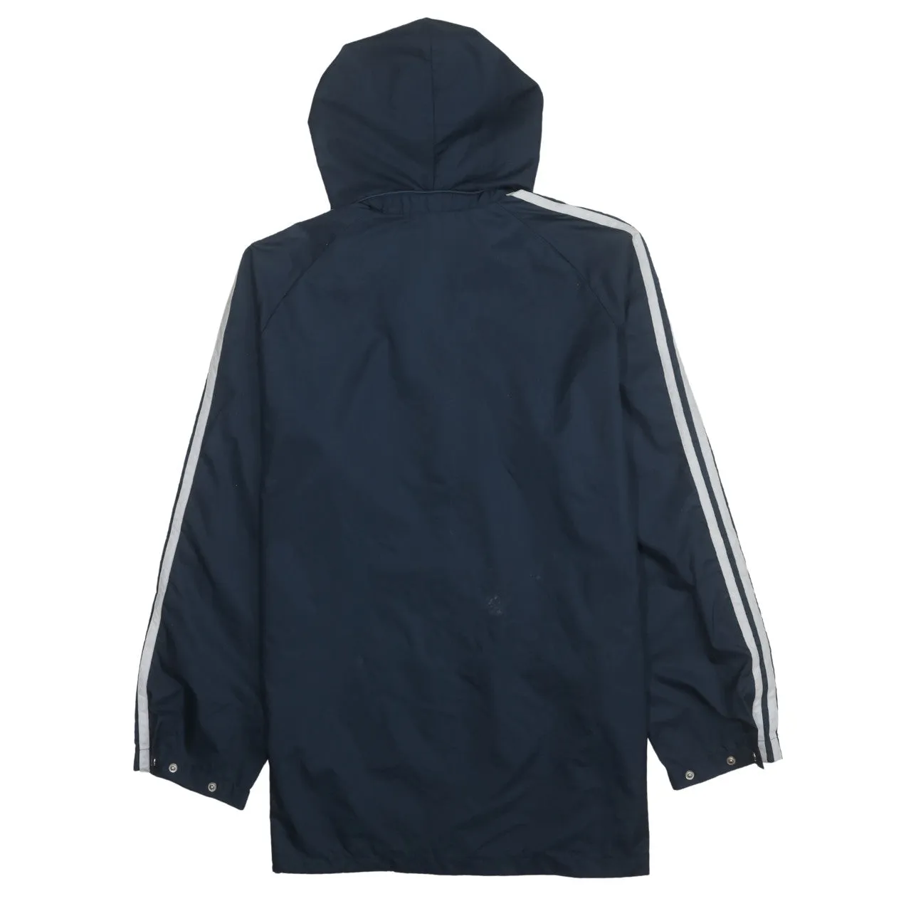 Adidas 90's Striped Sleeve Full Zip Up Windbreaker Large Navy Blue sold by Vintage Club product image thumbnail 2