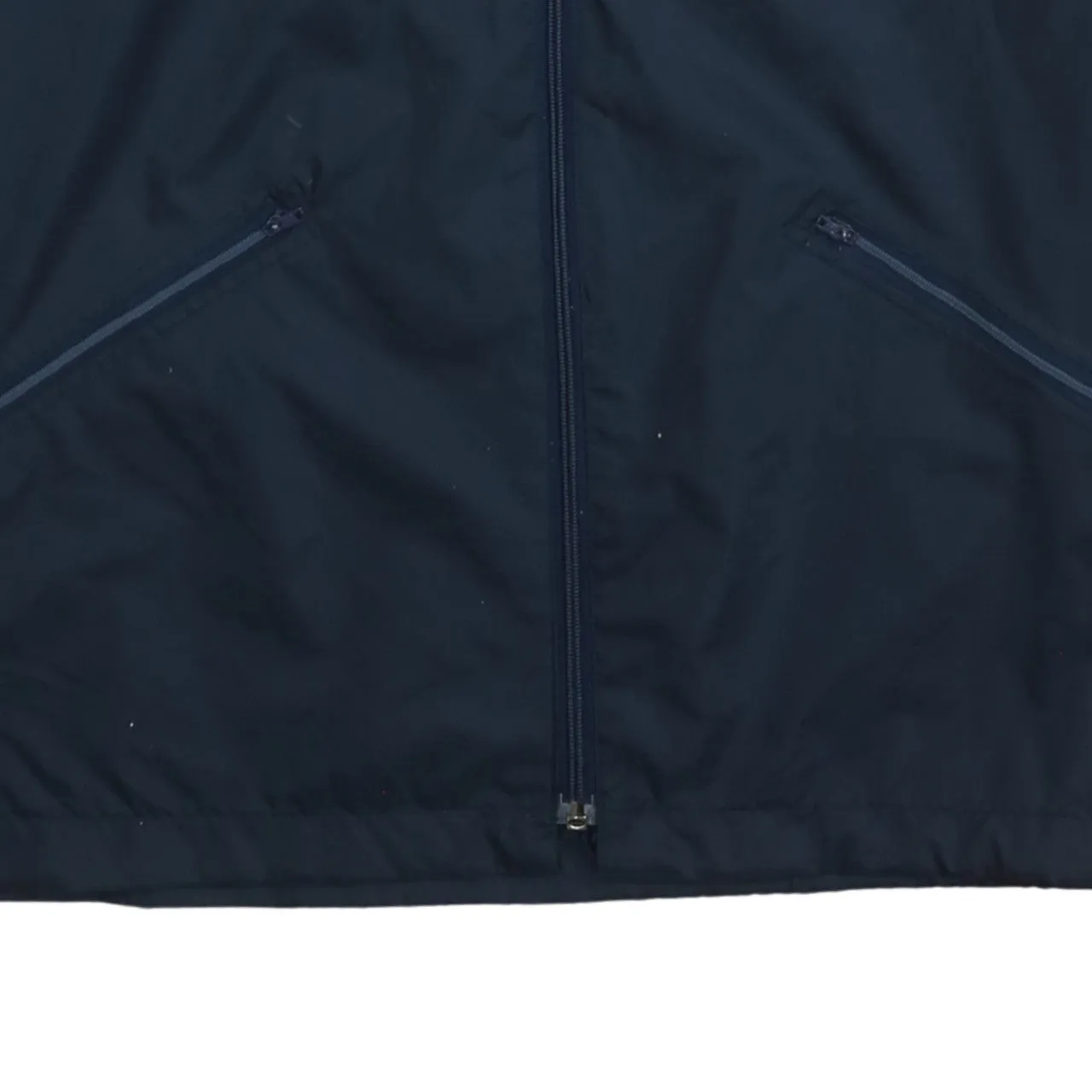 Adidas 90's Striped Sleeve Full Zip Up Windbreaker Large Navy Blue sold by Vintage Club product image thumbnail 4