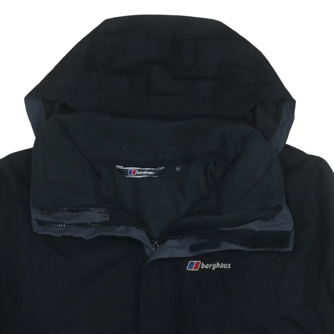 Berghaus 90's Hooded Full Zip Up Windbreaker XLarge Black sold by Vintage Club product image thumbnail 3