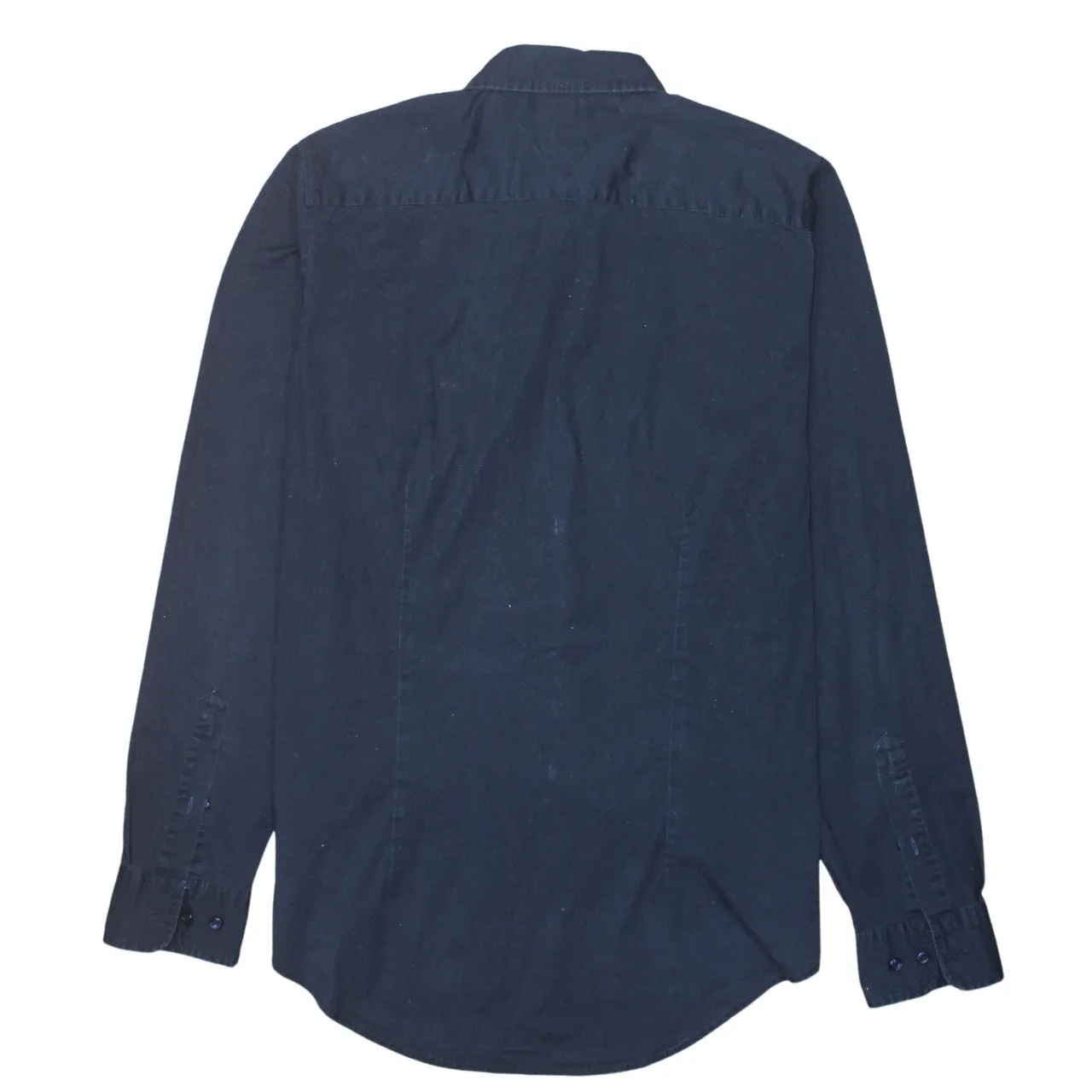 Tommy Hilfiger 90's Long Sleeve Button Up Shirt Large Navy Blue sold by Vintage Club product image thumbnail 2