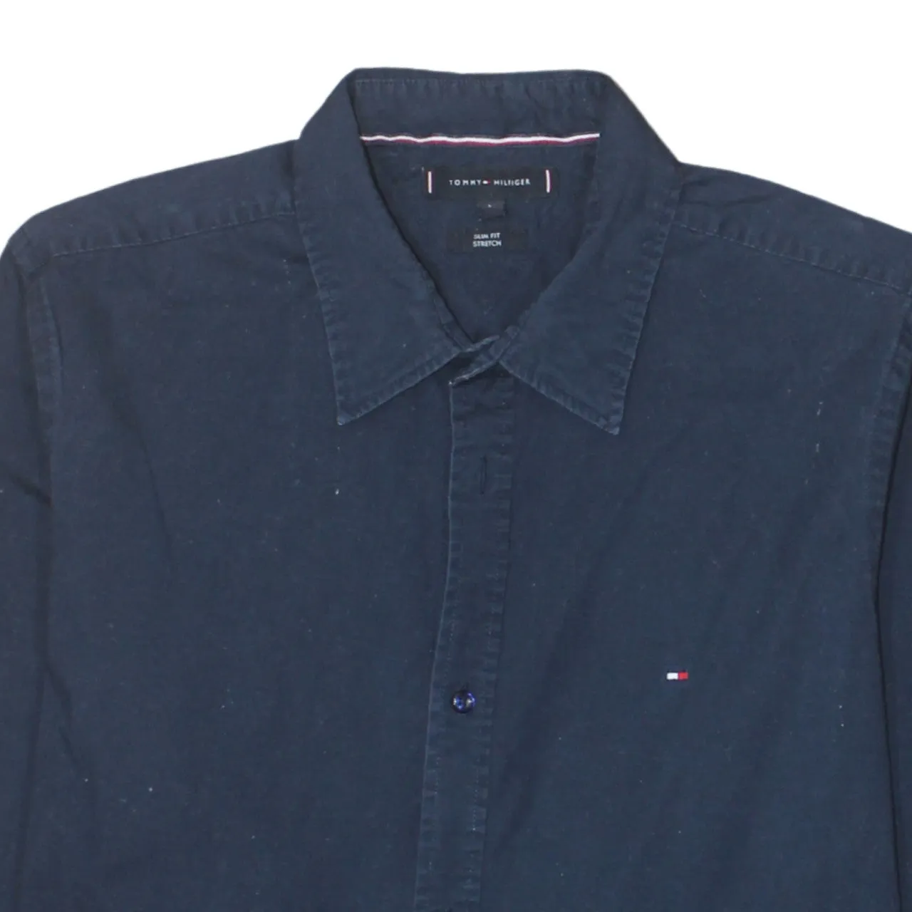 Tommy Hilfiger 90's Long Sleeve Button Up Shirt Large Navy Blue sold by Vintage Club product image thumbnail 3