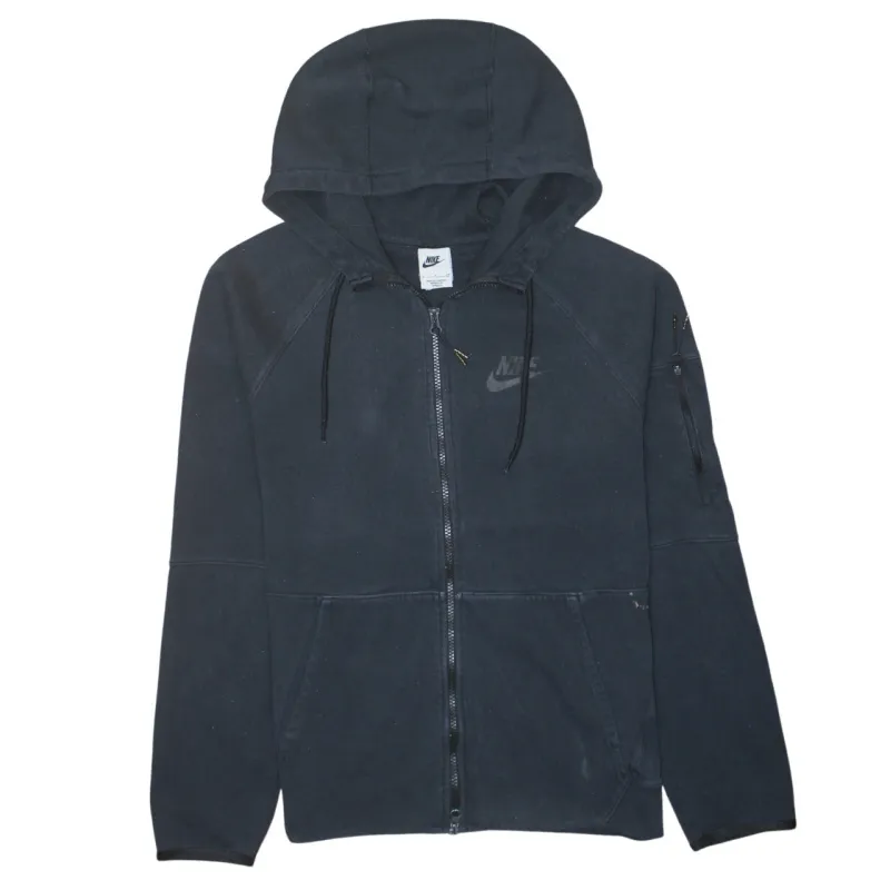 Nike 90's Swoosh Full Zip Up Hoodie Small Black sold by Vintage Club