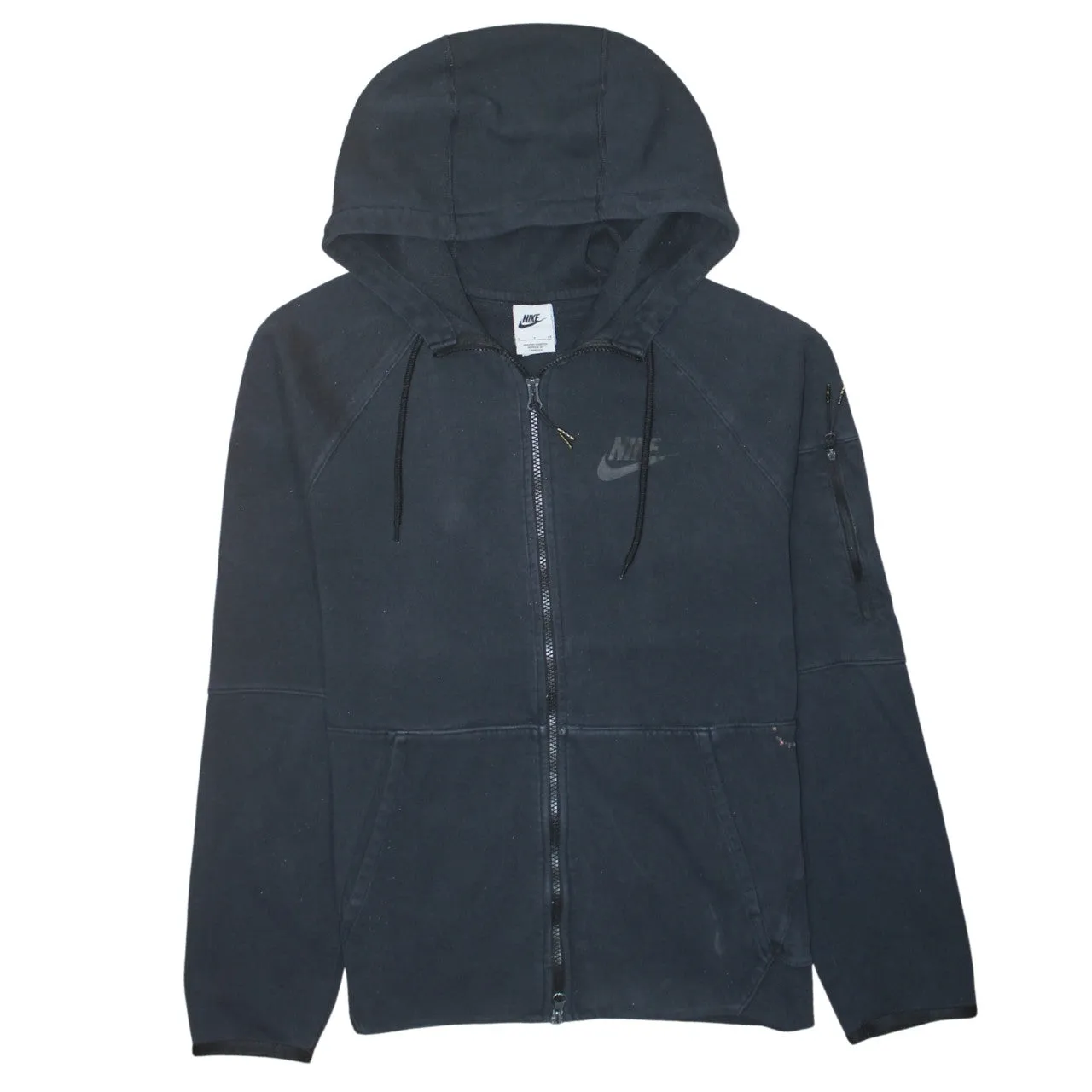 Nike 90's Swoosh Full Zip Up Hoodie Small Black sold by Vintage Club