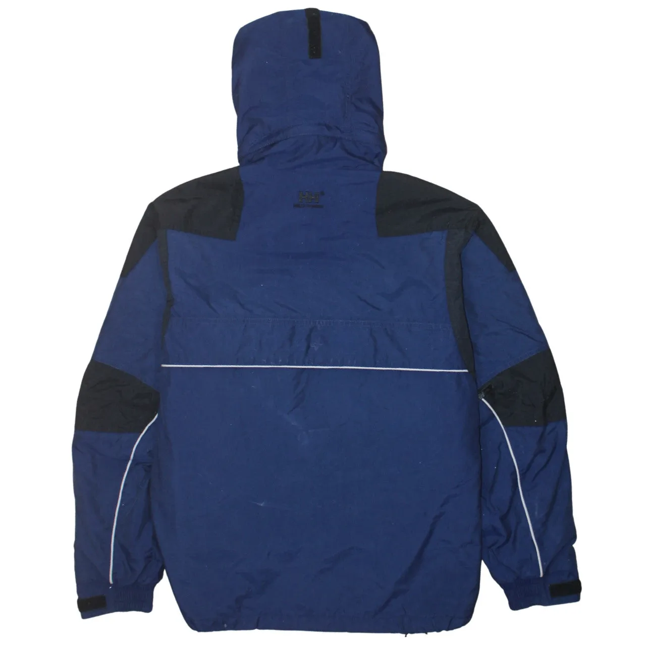 Helly Hansen 90's Hooded Full Zip Up Windbreaker Small Navy Blue sold by Vintage Club product image thumbnail 2