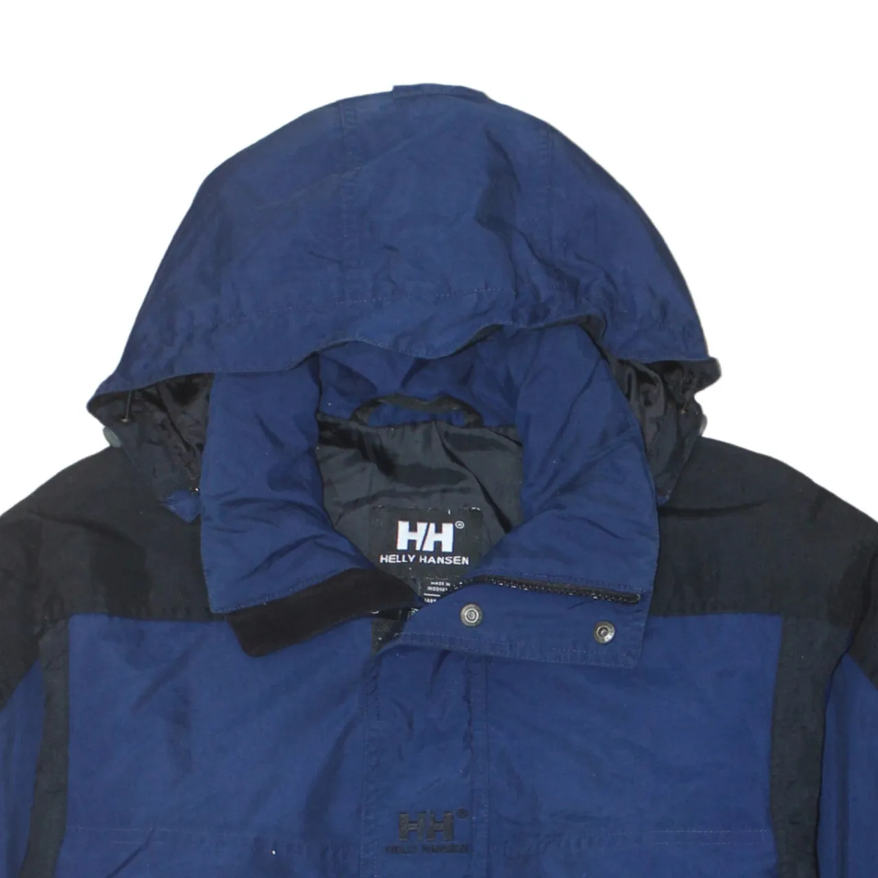 Helly Hansen 90's Hooded Full Zip Up Windbreaker Small Navy Blue sold by Vintage Club product image thumbnail 3