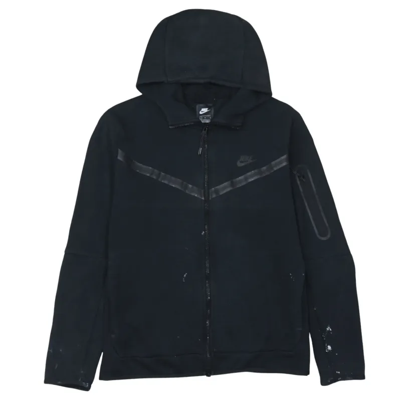 Nike 90's Swoosh Full Zip Up Hoodie Large Black sold by Vintage Club