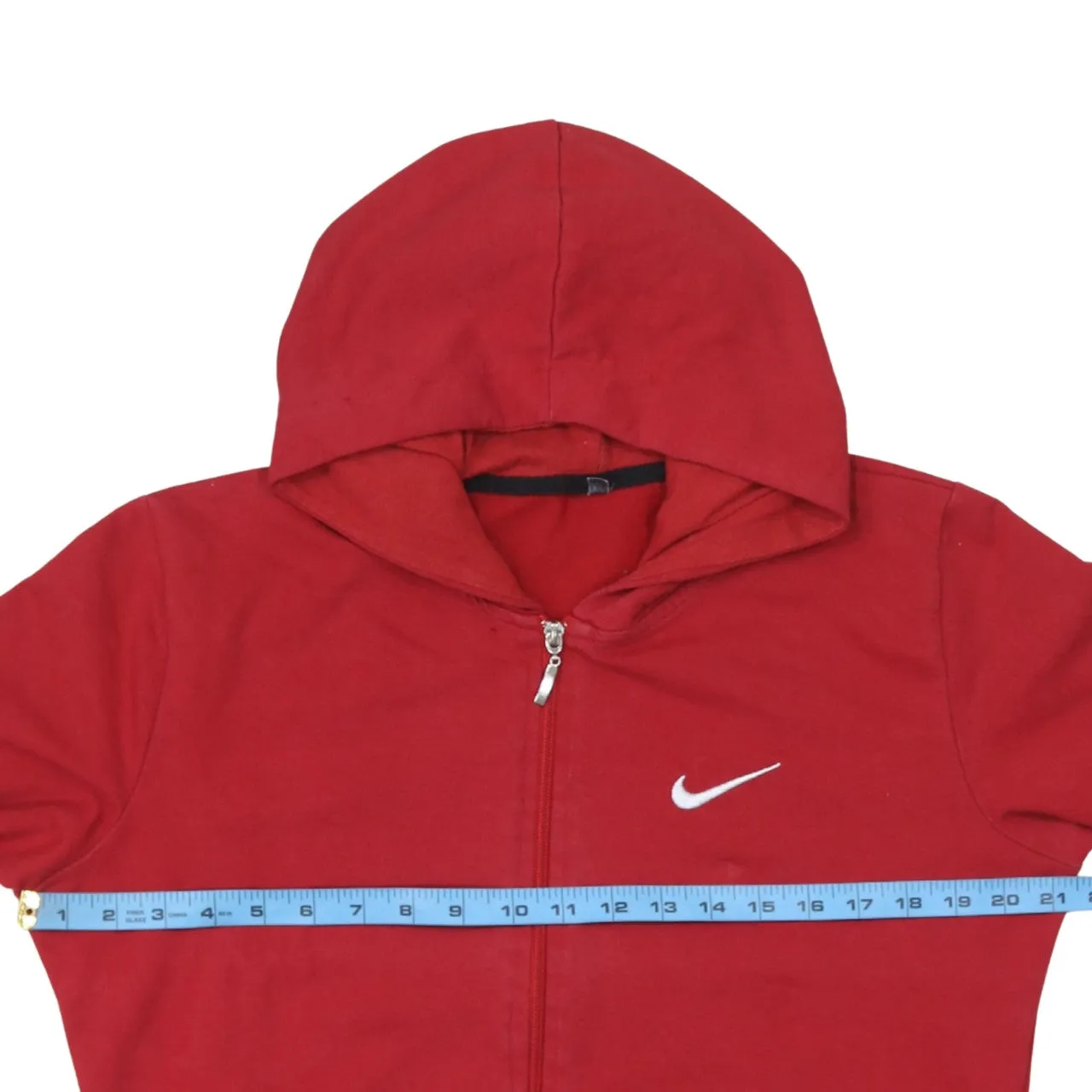 Nike 90's Swoosh Full Zip Up Hoodie XLarge Red sold by Vintage Club product image thumbnail 5