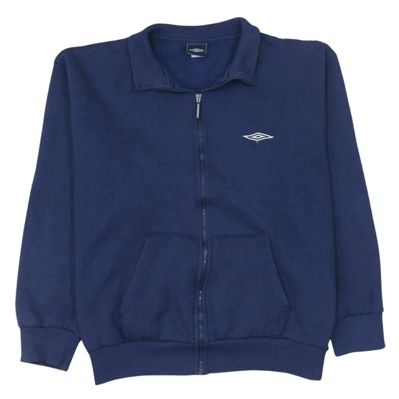 Umbro 90's Lightweight Full Zip Up Sweatshirt XLarge Navy Blue sold by Vintage Club