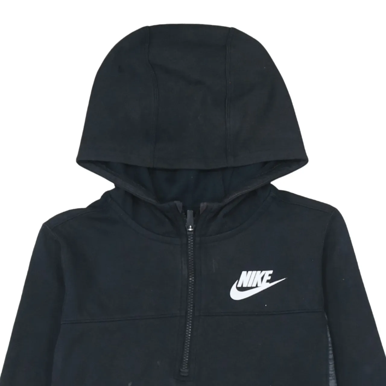 Nike 90's Swoosh Quarter Zip Hoodie Large Black sold by Vintage Club product image thumbnail 3