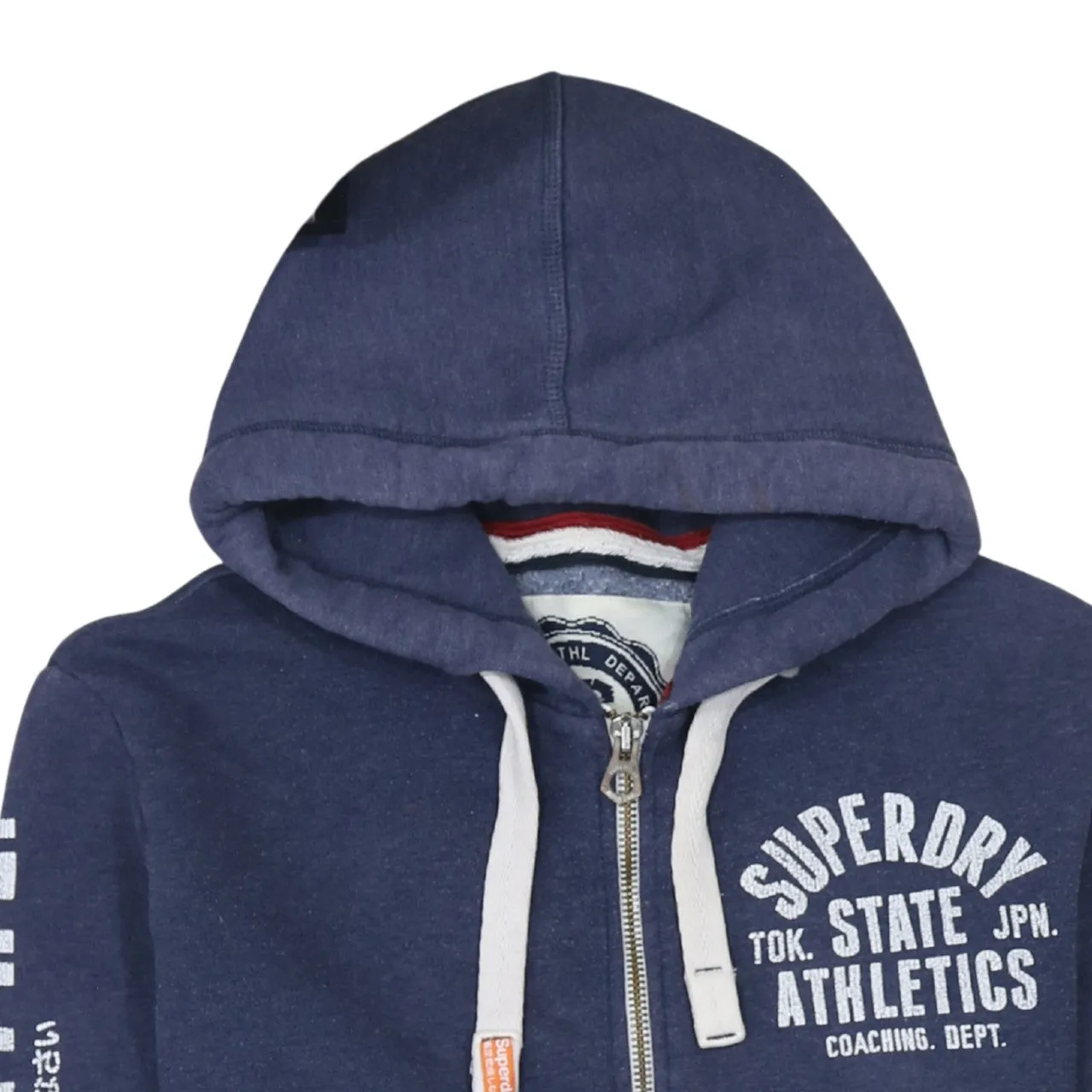 Super Dry 90's Lightweight Full Zip Up Hoodie Small Navy Blue sold by Vintage Club product image thumbnail 3
