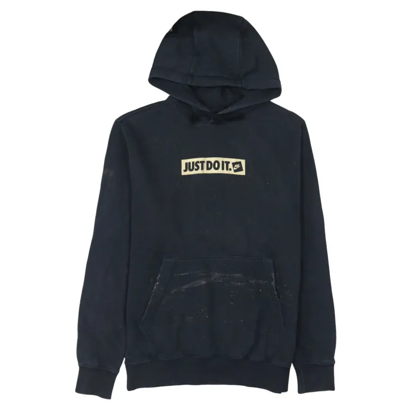 Nike 90's Swoosh Pullover Hoodie Small Black sold by Vintage Club