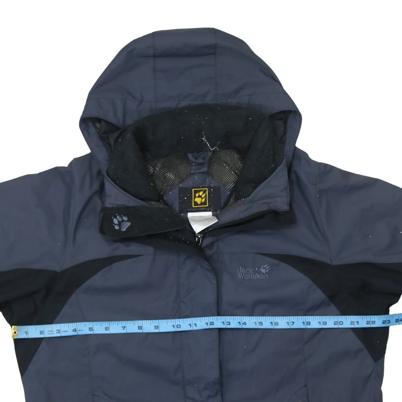 Jack WolfSkin 90's Hooded Full Zip Up Windbreaker Large Grey sold by Vintage Club product image thumbnail 5