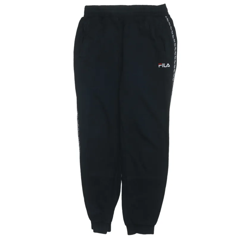 Fila 90's Rib Cuff Casual Joggers / Sweatpants Medium Black made by Fila