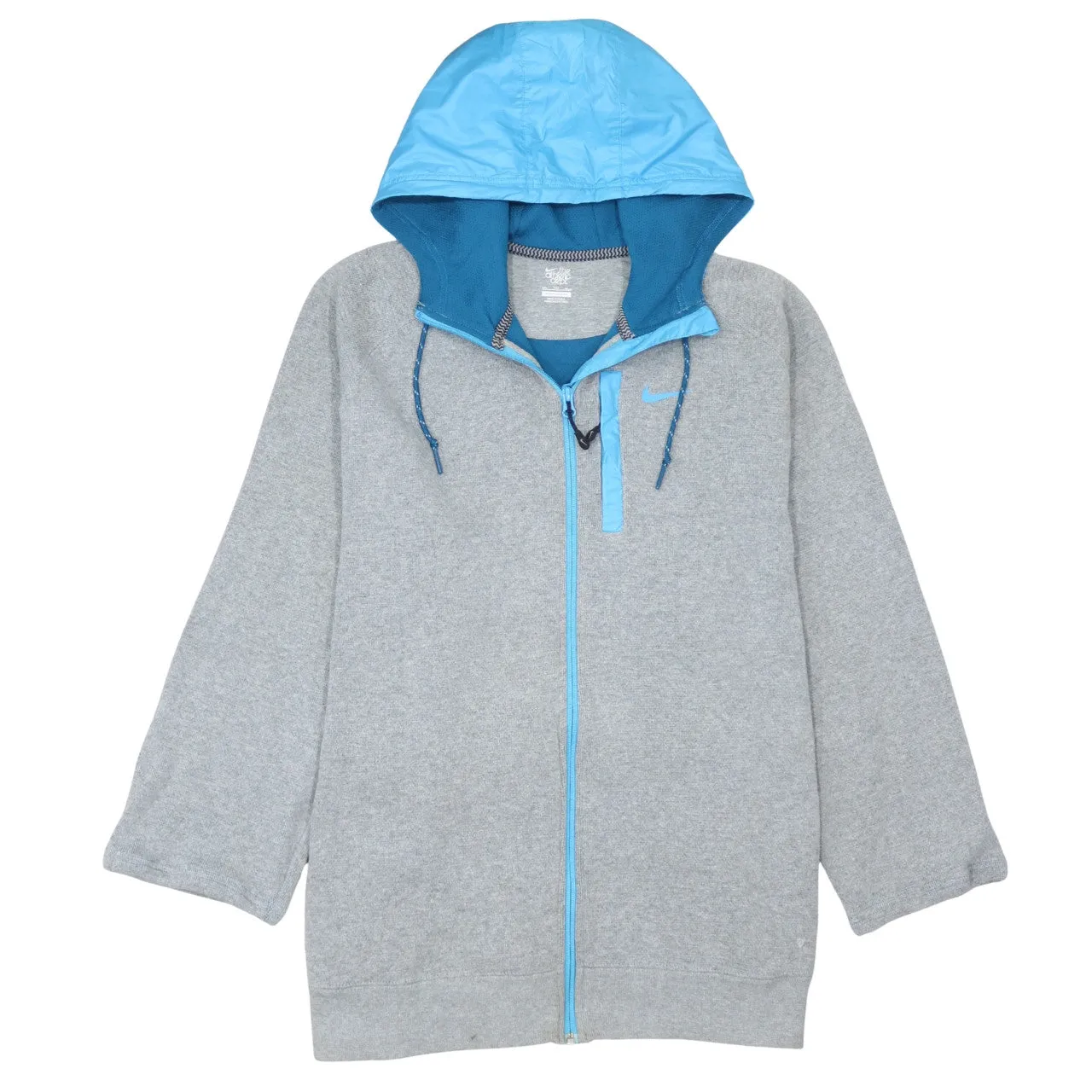 Nike 90's Swoosh Full Zip Up Hoodie XXLarge (2XL) Blue sold by Vintage Club