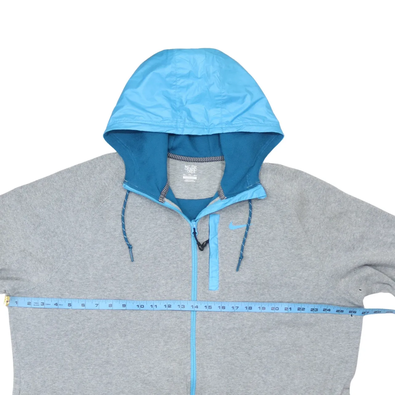 Nike 90's Swoosh Full Zip Up Hoodie XXLarge (2XL) Blue sold by Vintage Club product image thumbnail 5