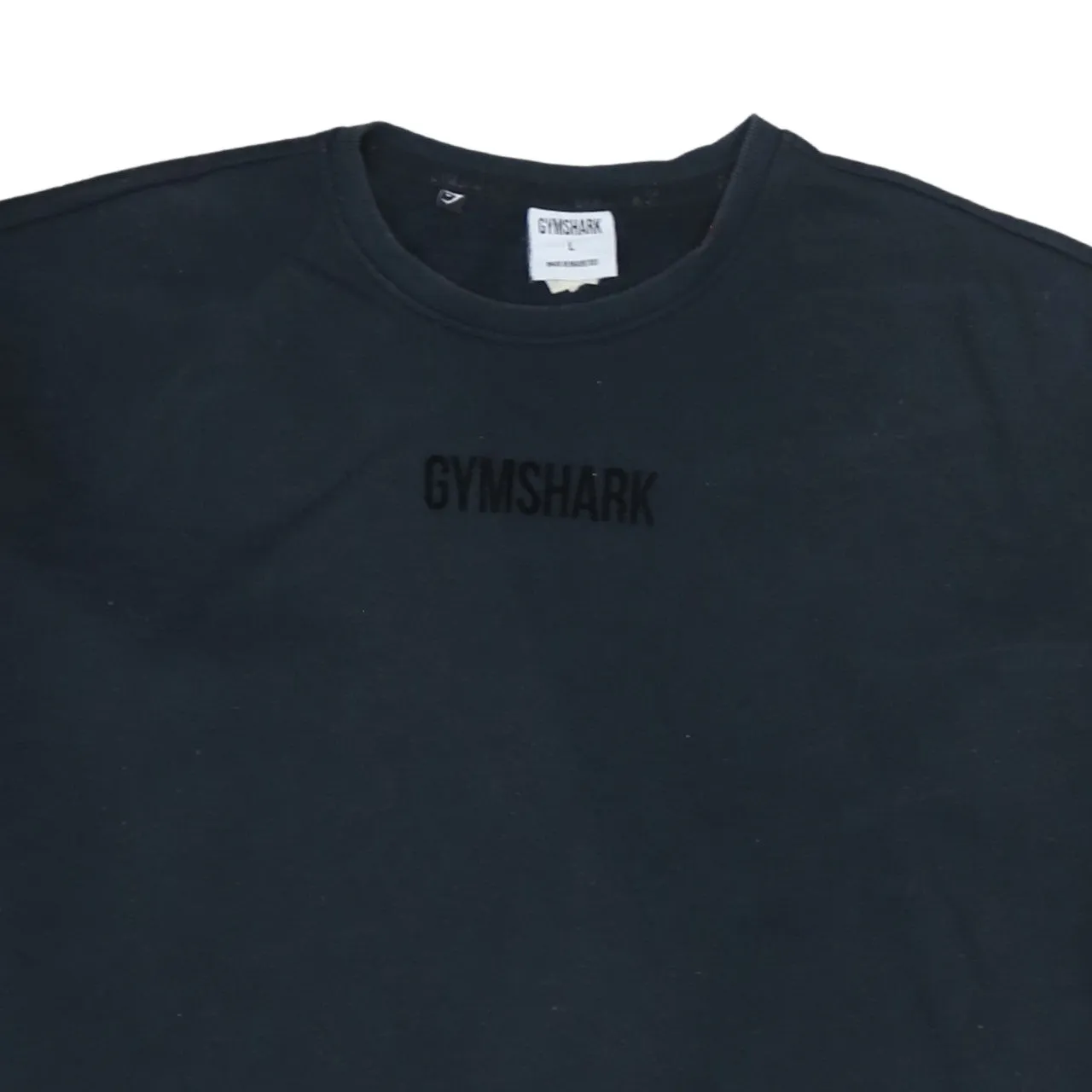 Gym Shark 90's Lightweight Crew Neck Sweatshirt Large Black sold by Vintage Club product image thumbnail 3