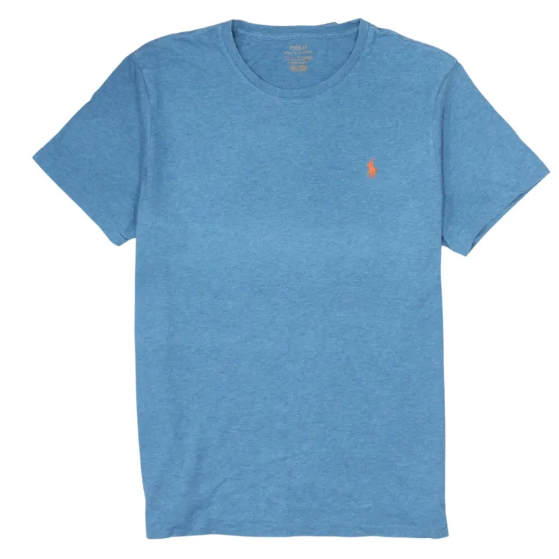 Polo Ralph Lauren 90's Short Sleeves Crew Neck T Shirt Large Blue made by Polo by Ralph Lauren