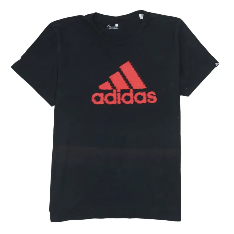 Adidas 90's Spellout Short Sleeves T Shirt XLarge Black sold by Vintage Club