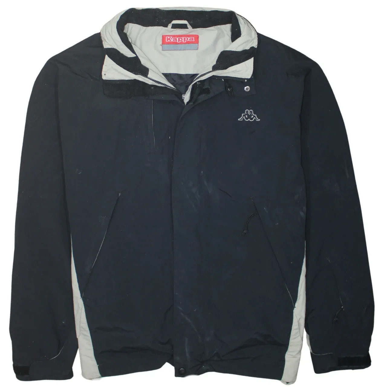 Kappa 90's Lightweight Full Zip Up Windbreaker XXXLarge Black sold by Vintage Club