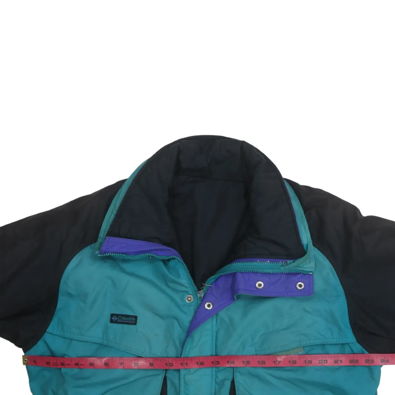 Columbia 90's Plain Full Zip Up Windbreaker Large Green sold by Vintage Club product image thumbnail 5