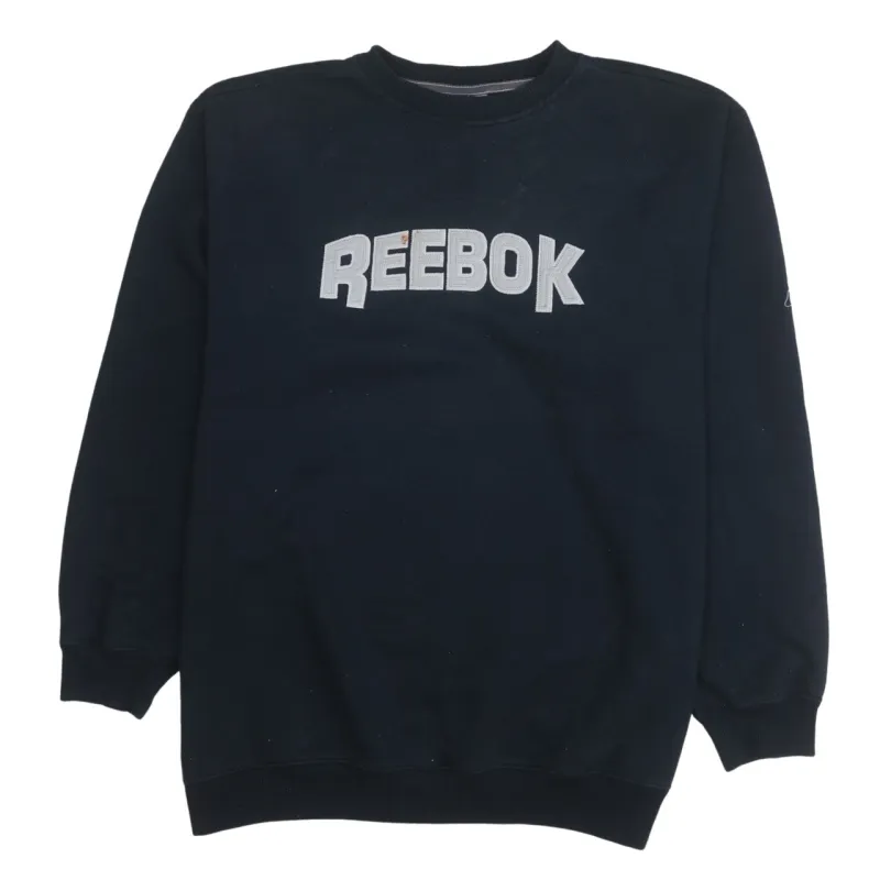 Reebok 90's Spellout Crew Neck Sweatshirt XLarge Black sold by Vintage Club