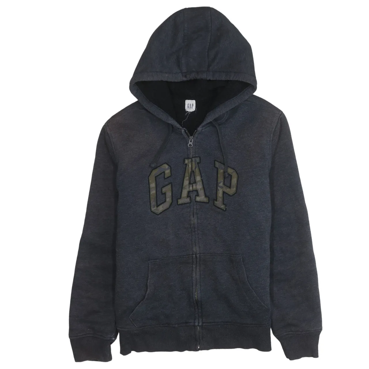 Gap 90's Spellout Full Zip Up Hoodie Large Grey sold by Vintage Club