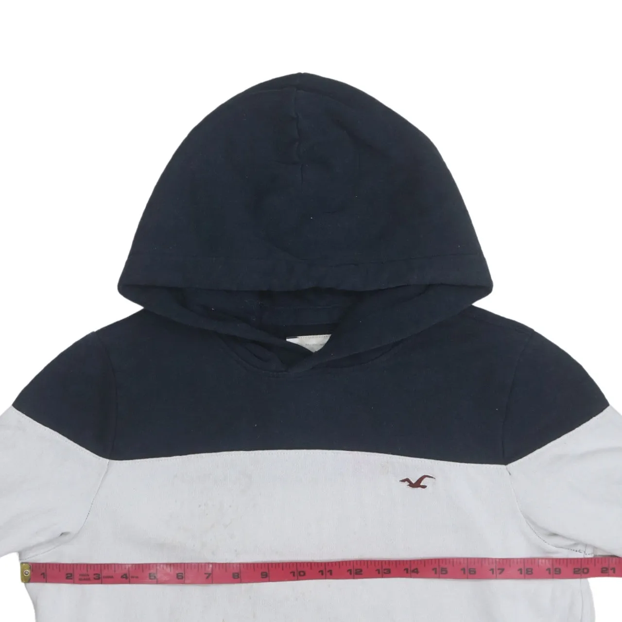 Hollister 90's Drawstring Pockets Pullover Hoodie Small Navy Blue sold by Vintage Club product image thumbnail 5