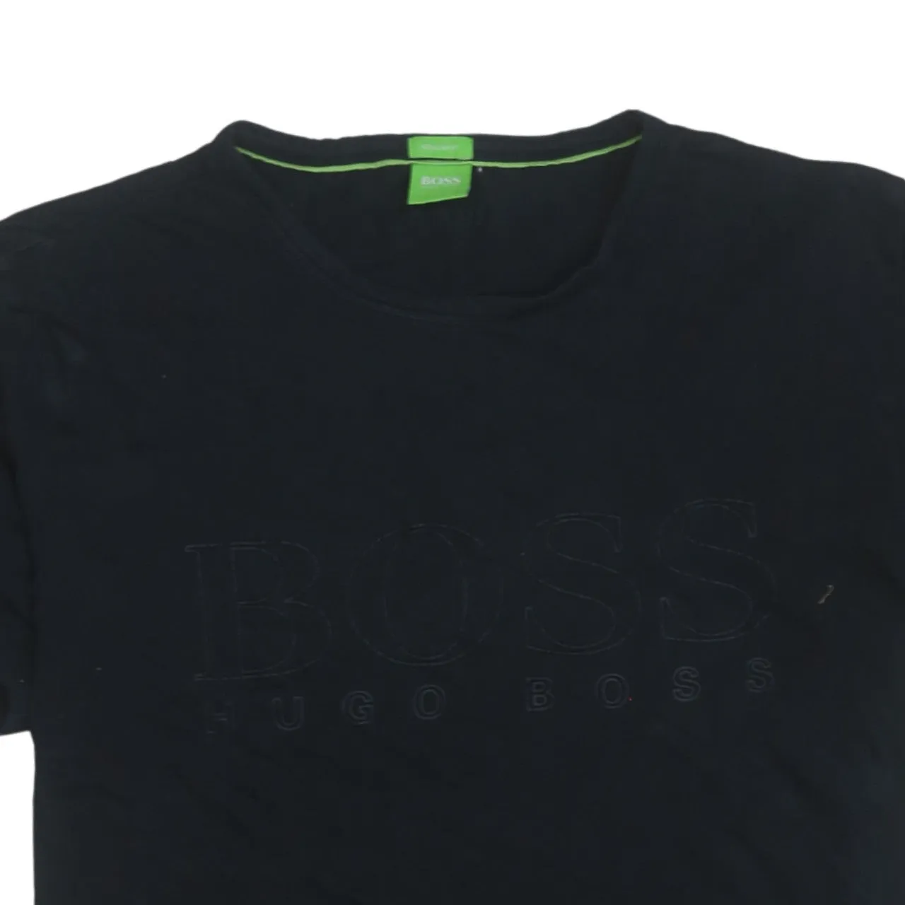 HUGO BOSS 90's Spellout Crew Neck T Shirt Medium Black sold by Vintage Club product image thumbnail 3