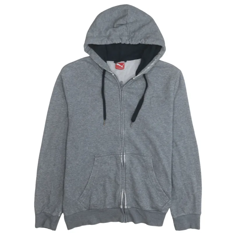 Puma 90's Plain Full Zip Up Hoodie Medium Grey sold by Vintage Club