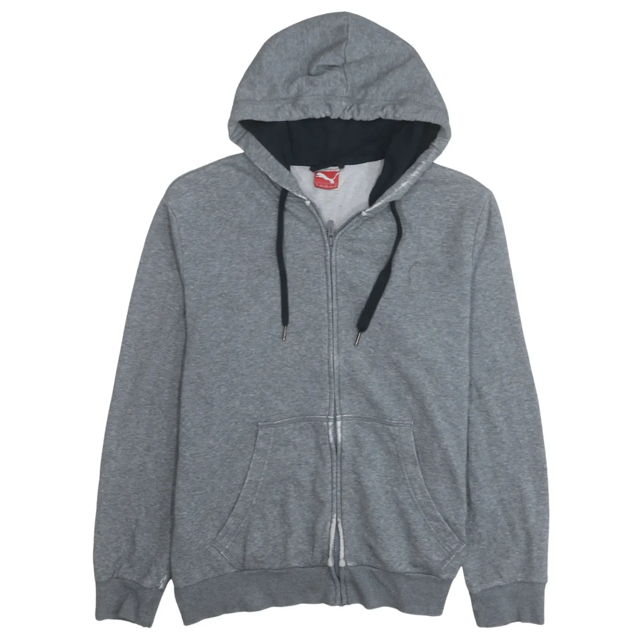 Puma 90's Plain Full Zip Up Hoodie Medium Grey sold by Vintage Club