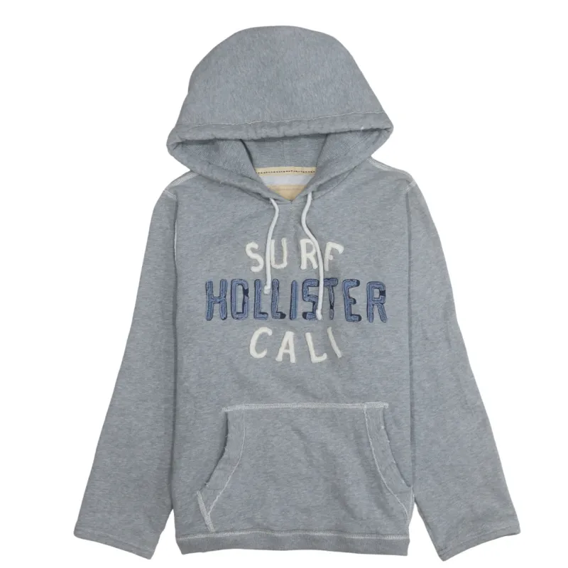Hollister 90's Spellout Pullover Hoodie Large  Grey sold by Vintage Club