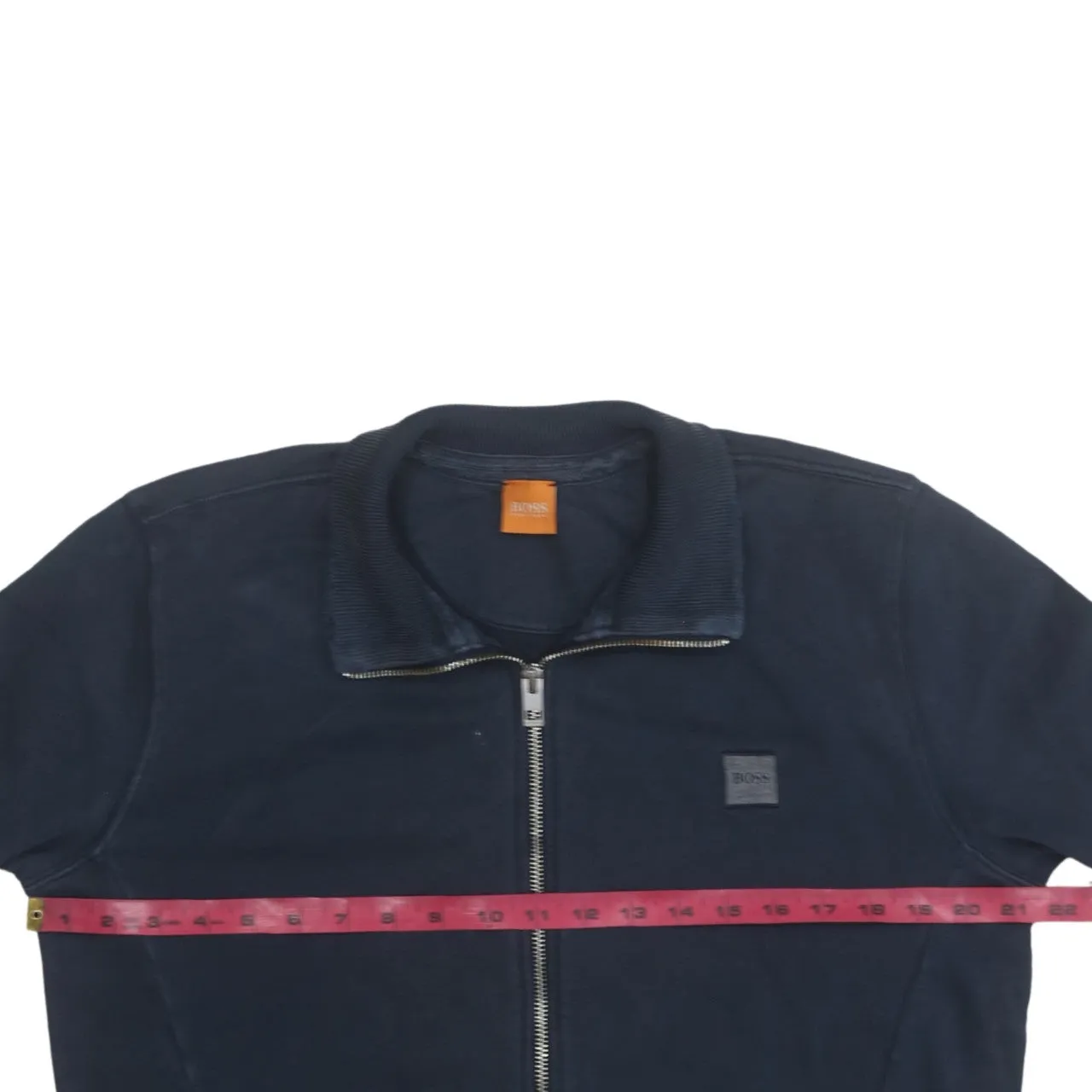 HUGO BOSS 90's Lightweight Full Zip Up Sweatshirt Medium Navy Blue sold by Vintage Club product image thumbnail 5