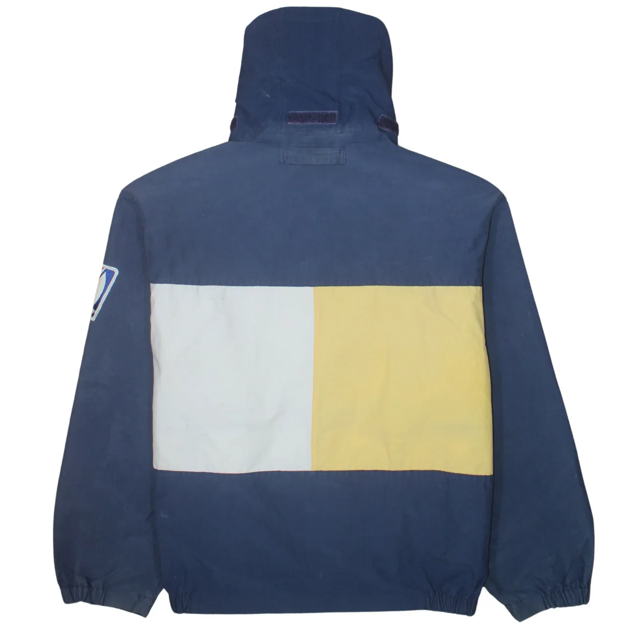 Nautica 90's Hooded Full Zip Up Windbreaker XLarge Navy Blue sold by Vintage Club product image thumbnail 2