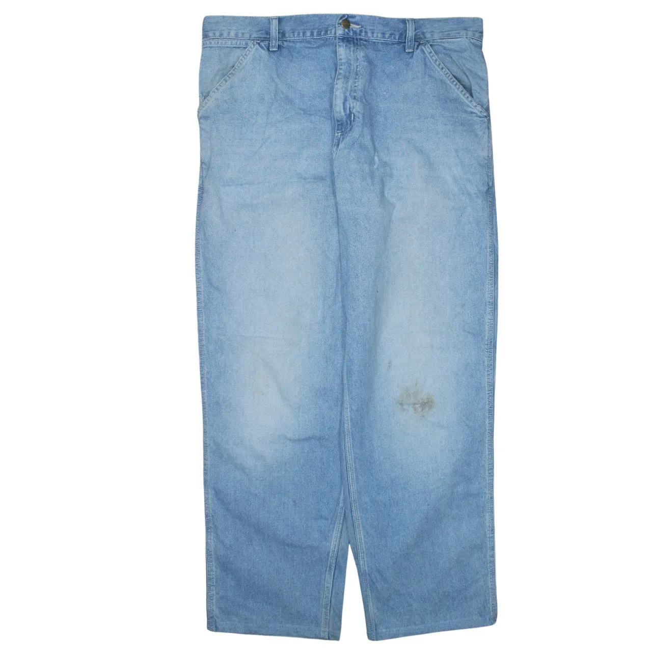 Carhartt 90's Lightwash Straight Leg Baggy Jeans / Pants 34 Blue sold by Vintage Club product image thumbnail 2