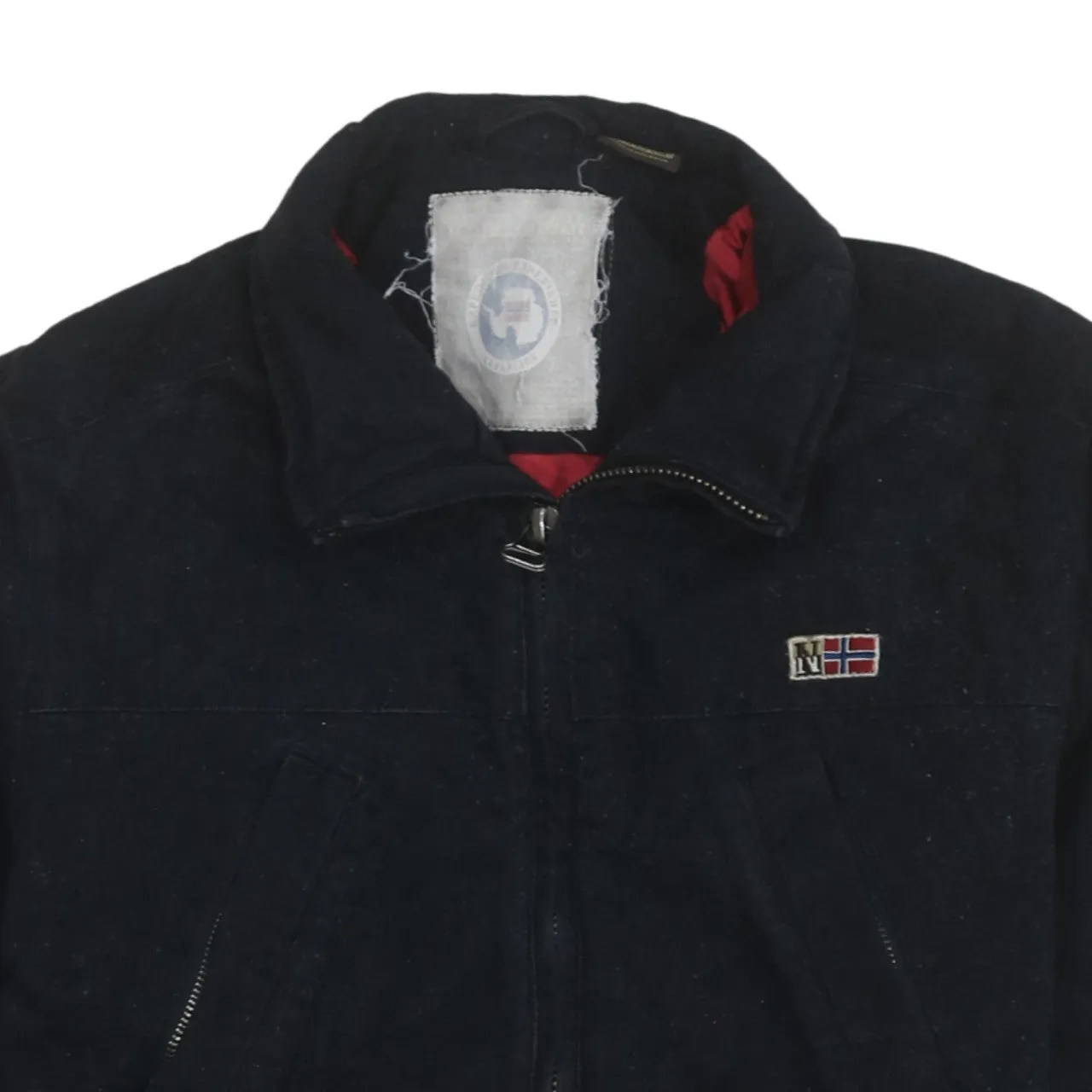 Napapijri 90's Lightweight Full Zip Up Windbreaker Small Black sold by Vintage Club product image thumbnail 3