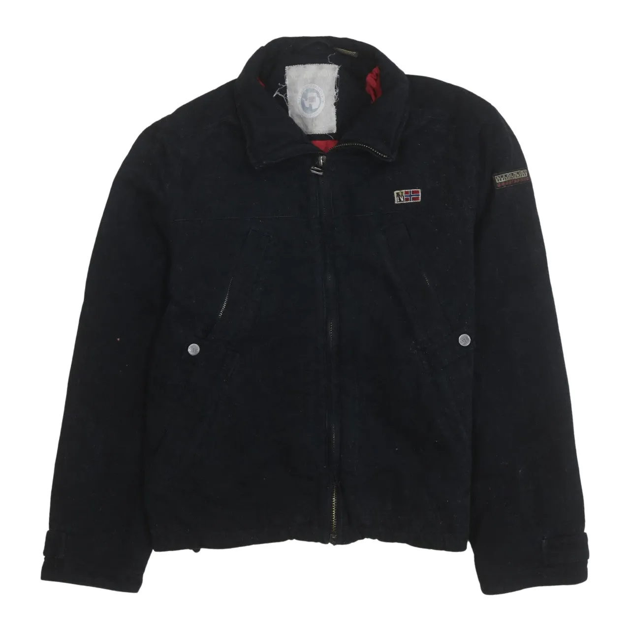 Napapijri 90's Lightweight Full Zip Up Windbreaker Small Black sold by Vintage Club