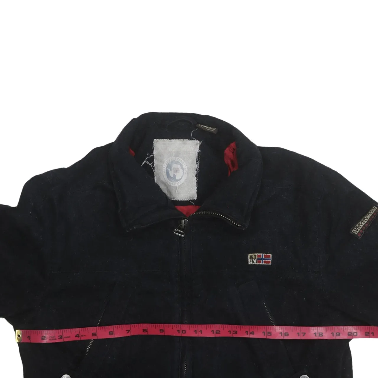 Napapijri 90's Lightweight Full Zip Up Windbreaker Small Black sold by Vintage Club product image thumbnail 5