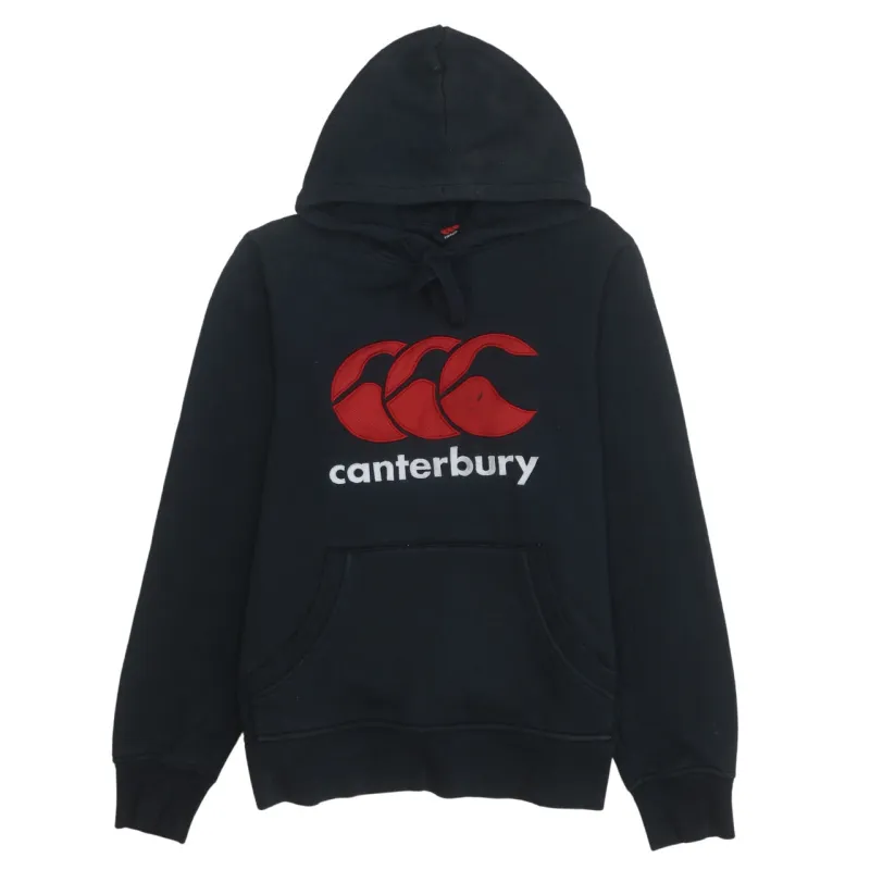 CANTERBURY 90's Spellout Pullover Hoodie Medium Black sold by Vintage Club