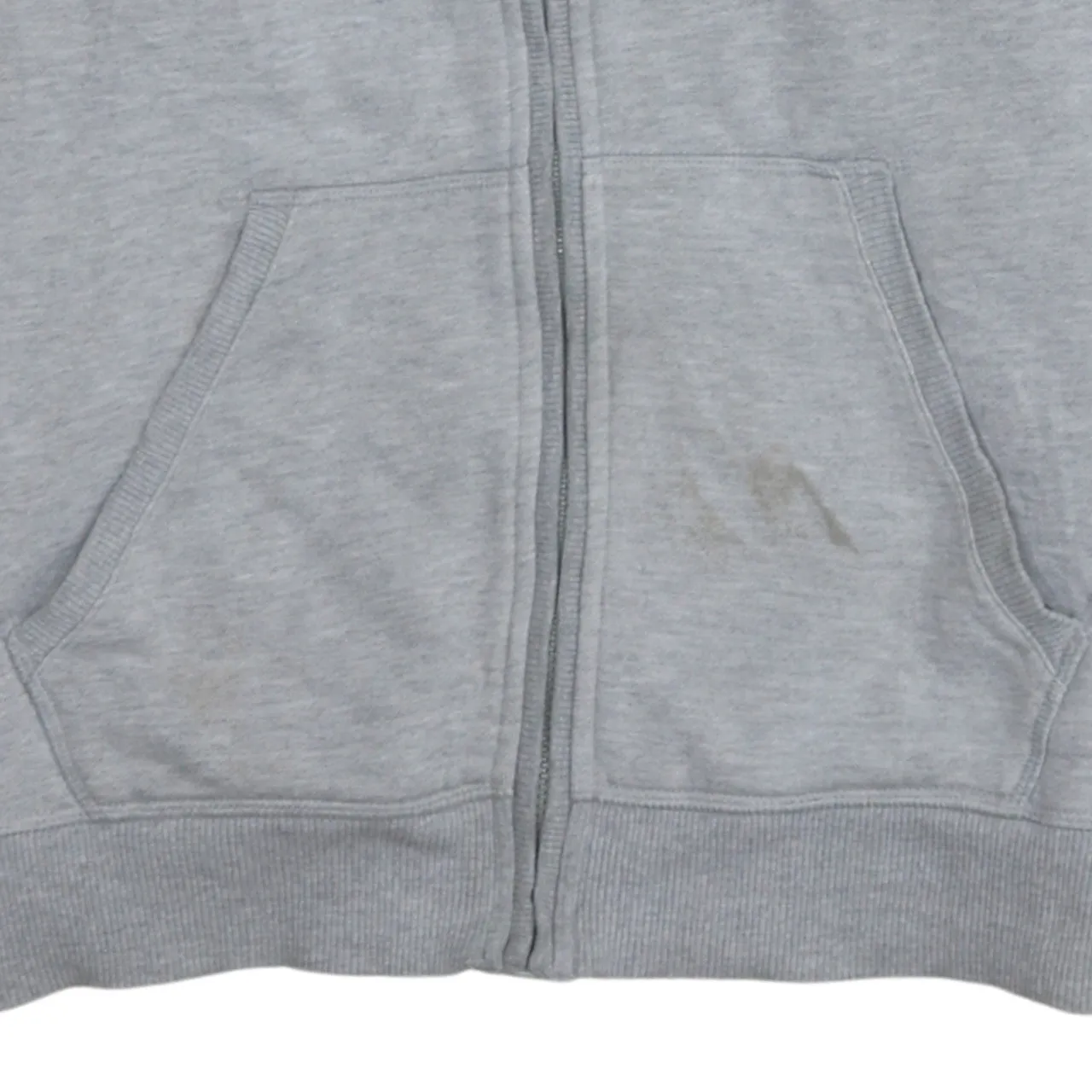 Adidas 90's Drawstring Pockets Full Zip Up Hoodie Medium Grey sold by Vintage Club product image thumbnail 4