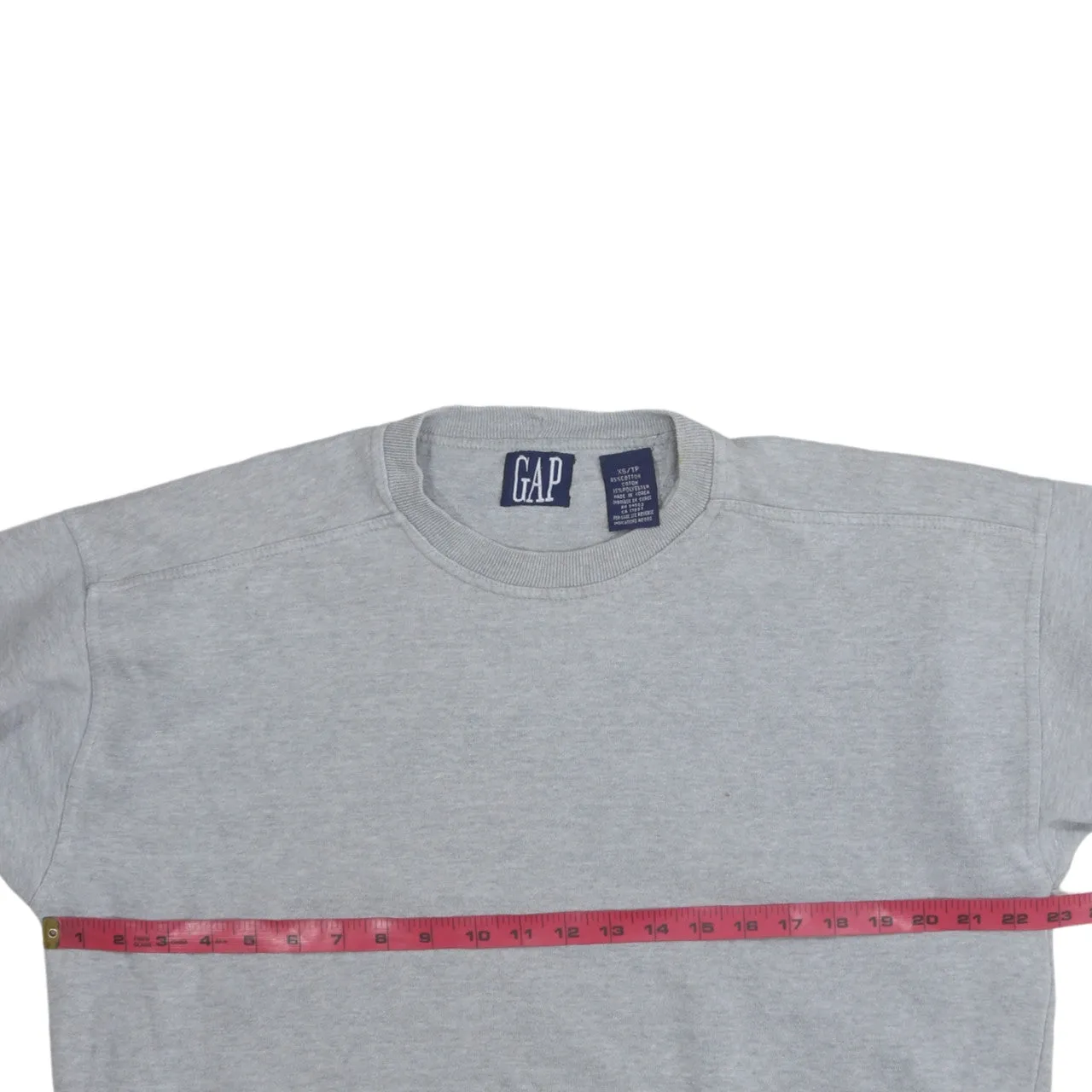 Gap 90's Plain Crew Neck Sweatshirt XSmall Grey sold by Vintage Club product image thumbnail 5