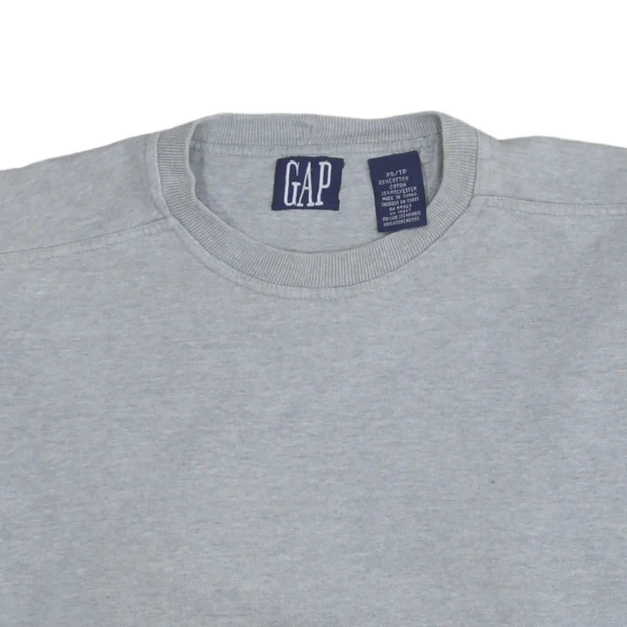 Gap 90's Plain Crew Neck Sweatshirt XSmall Grey sold by Vintage Club product image thumbnail 3