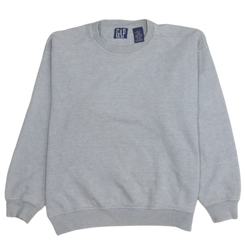Gap 90's Plain Crew Neck Sweatshirt XSmall Grey sold by Vintage Club