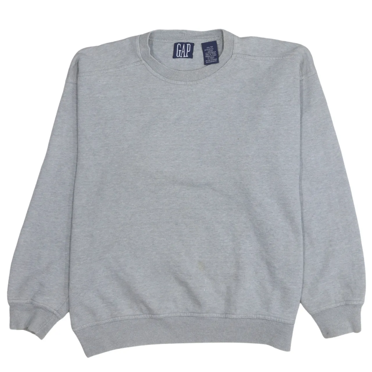 Gap 90's Plain Crew Neck Sweatshirt XSmall Grey sold by Vintage Club