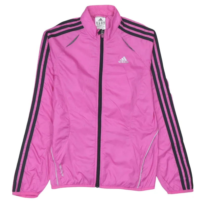 Adidas 90's Striped Sleeve Full Zip Up Windbreaker Small Pink sold by Vintage Club