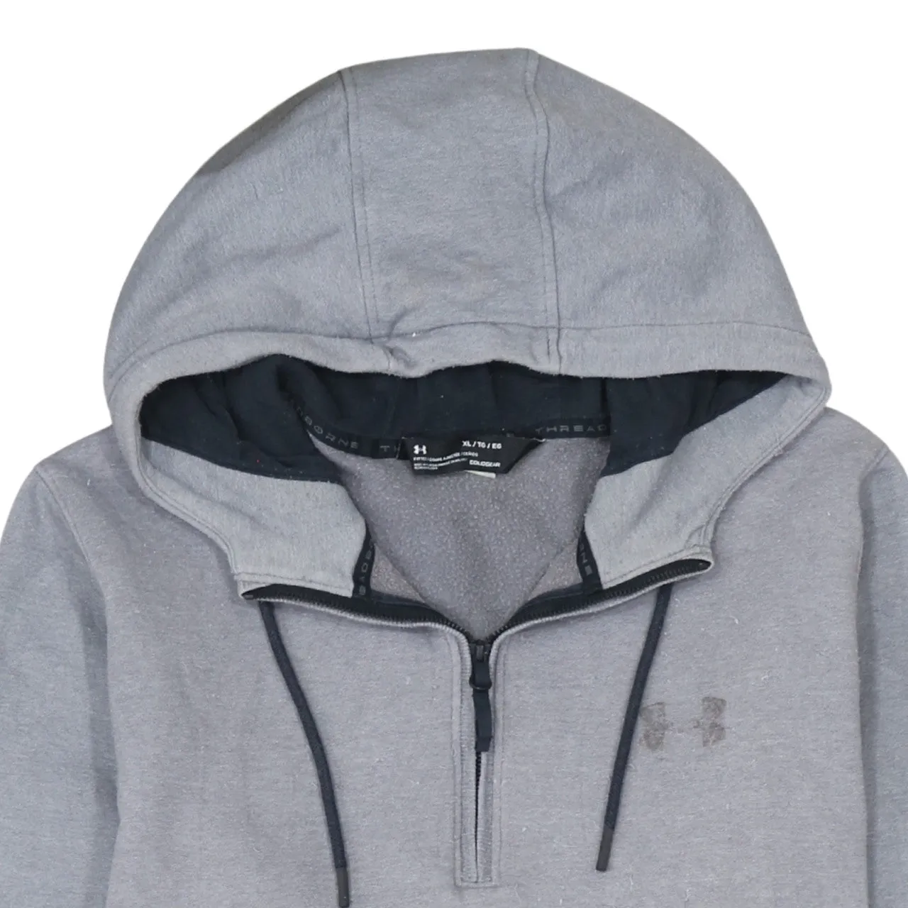 Under Armour 90's Lightweight Quarter Zip Hoodie XLarge Black sold by Vintage Club product image thumbnail 3