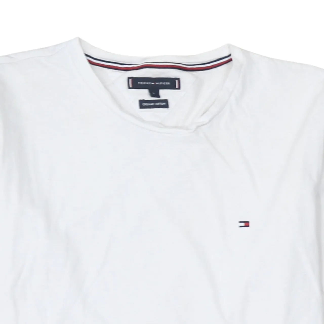Tommy Hilfiger 90's Lightweight Crew Neck Sweatshirt Large White sold by Vintage Club product image thumbnail 3
